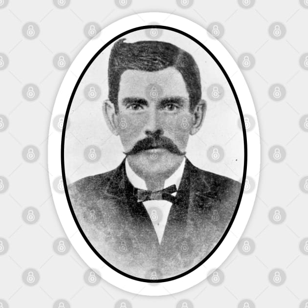 John Henry "Doc" Holliday Sticker by Scottish Arms Dealer